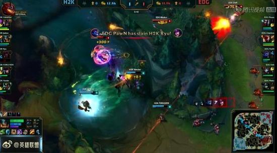 S6 10.8加赛：H2K状态爆炸 加赛完胜EDG获小组头名