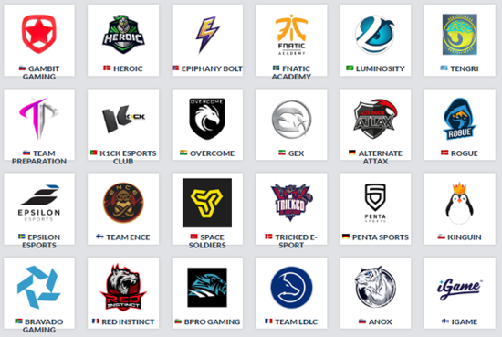 已确认参赛队伍