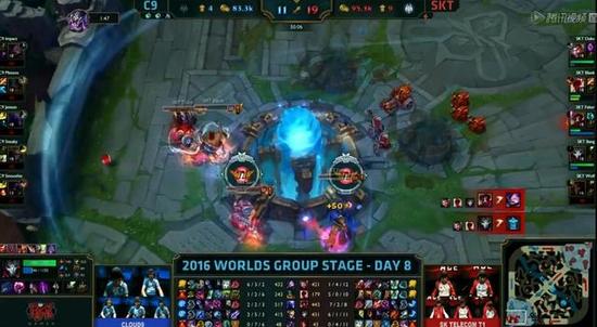 S6 10日第二场：SKT稳住前期劣势 Faker爆炸输出