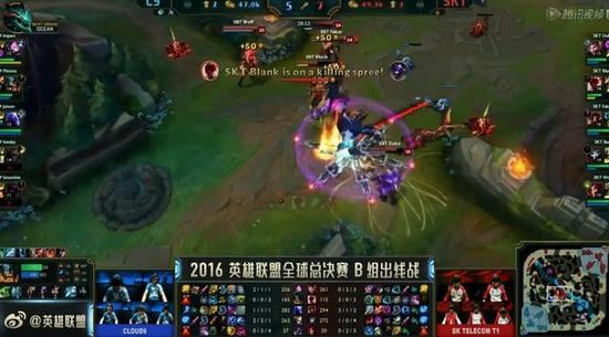 S6 10日第二场：SKT稳住前期劣势 Faker爆炸输出