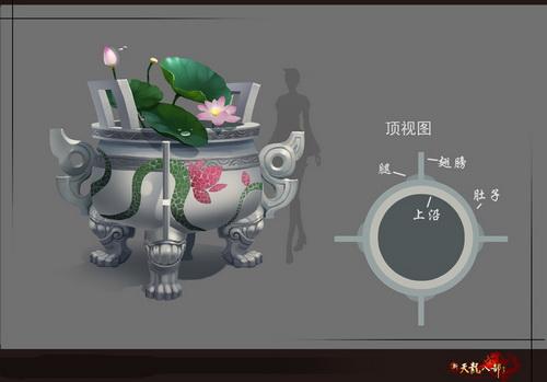 庭院摆设，古典秀丽