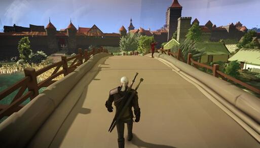 《巫师3》的3DS画面