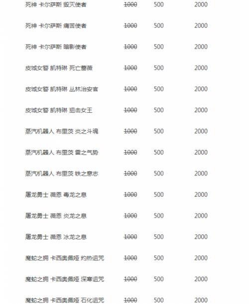 LOL炫彩皮肤5折金币销售开启 炫彩皮肤购买地址查询