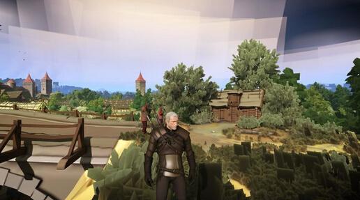 《巫师3》的3DS画面