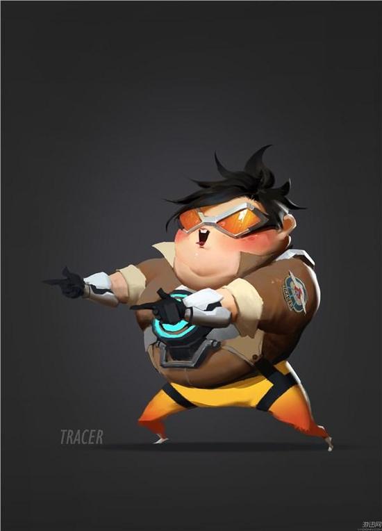 《守望先锋》搞笑人物立绘 这还是黑百合吗