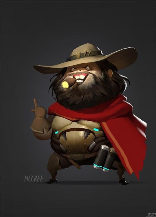 《守望先锋》搞笑人物立绘 这还是黑百合吗