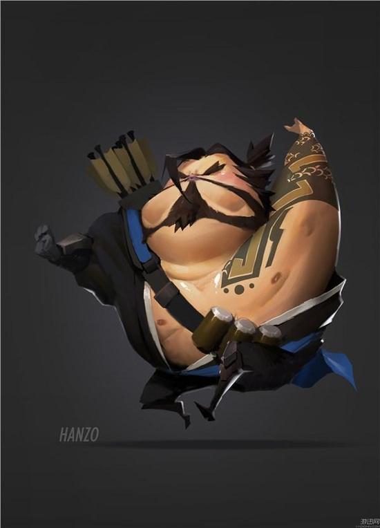 《守望先锋》搞笑人物立绘 这还是黑百合吗