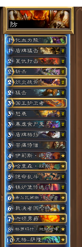 炉石暴雪嘉年华选手卡组公布：仅一人带牧师骑士