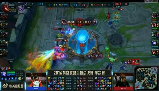 S6半决赛22日第二场：大招发威 完美前期ROX拿回一分