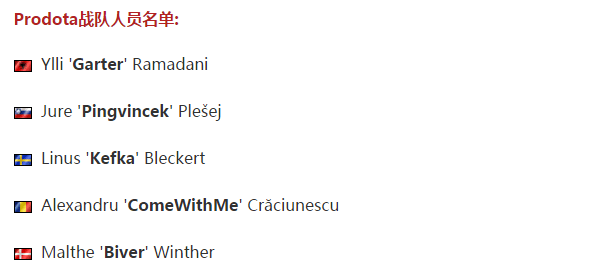 欧洲队Prodota 参加波士顿特锦赛美洲海选