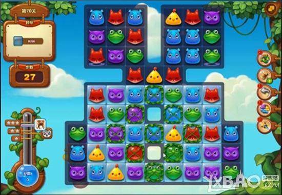 开心消消乐70关三星通关视频