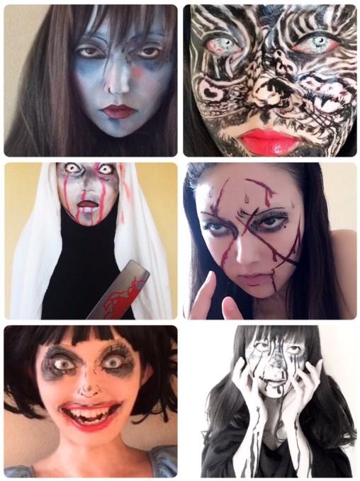 恐怖场景逼真胆小慎入 日本妹纸神还原cos伊藤润二漫画