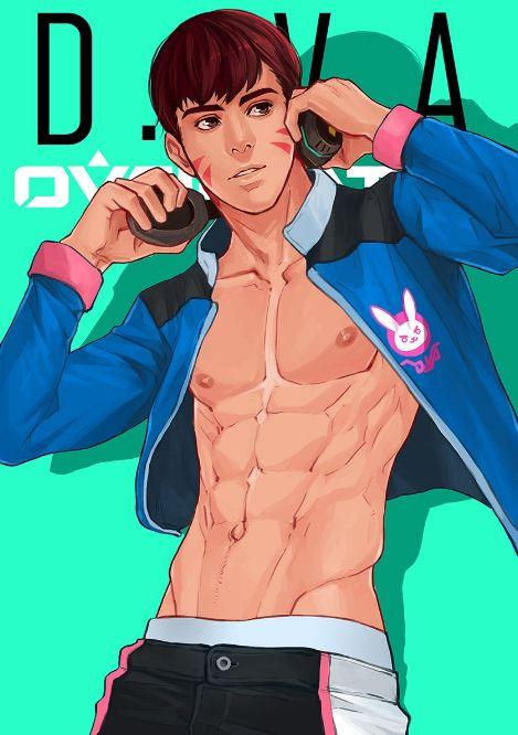 守望先锋女角色同人性转海报全都变成肌肉男