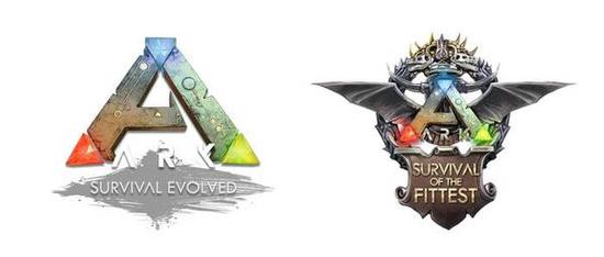 (图1：《方舟：生存进化》及《方舟：大逃杀》游戏LOGO)