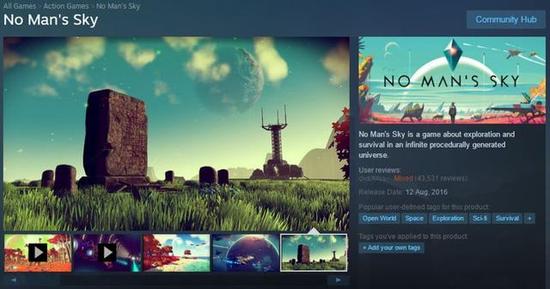 英国广告局裁定：《无人深空》Steam页面并无不妥