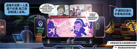 本图的背景是直布罗陀中温斯顿的守望先锋总部办公室。