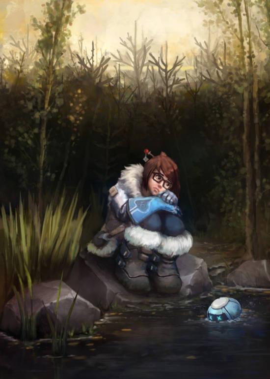 古典油画风格：精美守望先锋同人画赏析