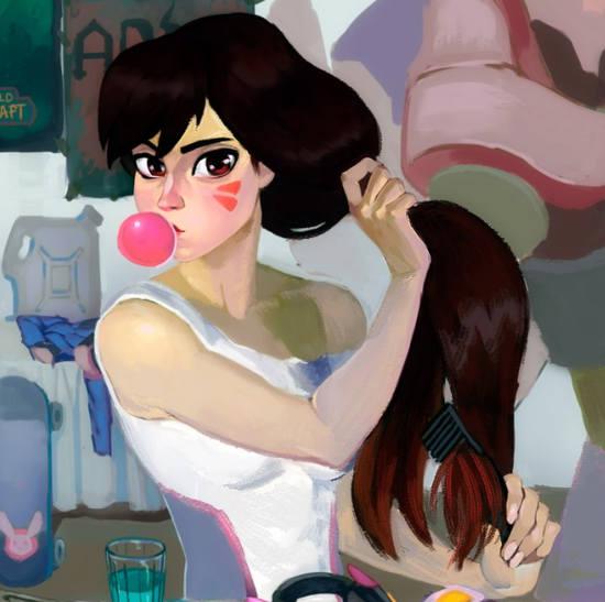 古典油画风格：精美守望先锋同人画赏析