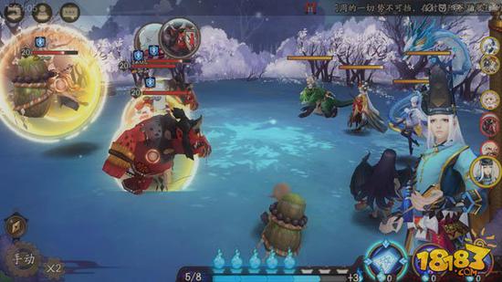 　　然后你再攻击小僧，小僧就会反弹伤害己方会受到伤害，这个时候他有魅惑效果就会给己方加上一个罩子，如下面这样