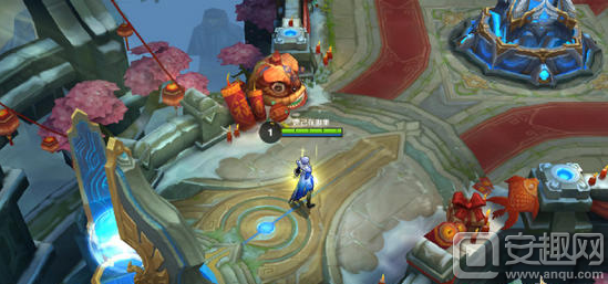 　　就连野区位置也有灯笼的装饰和点缀，让这个王者峡谷沉淀在浓浓的春节气氛里面!