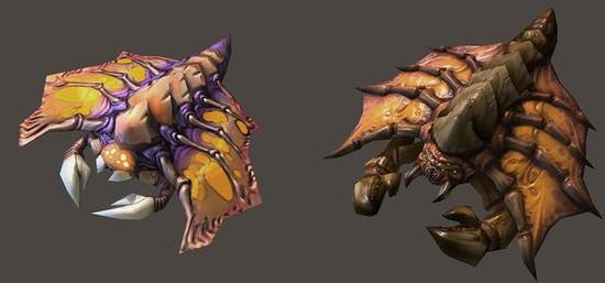 于是,暴雪美工开始了回炉,其中虫族单位进步最为明显.