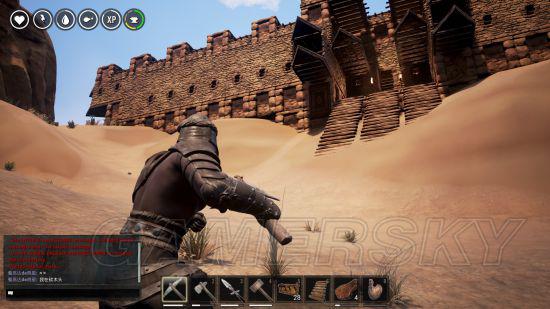 于是找了个PING低的PVE开始了建筑生涯。