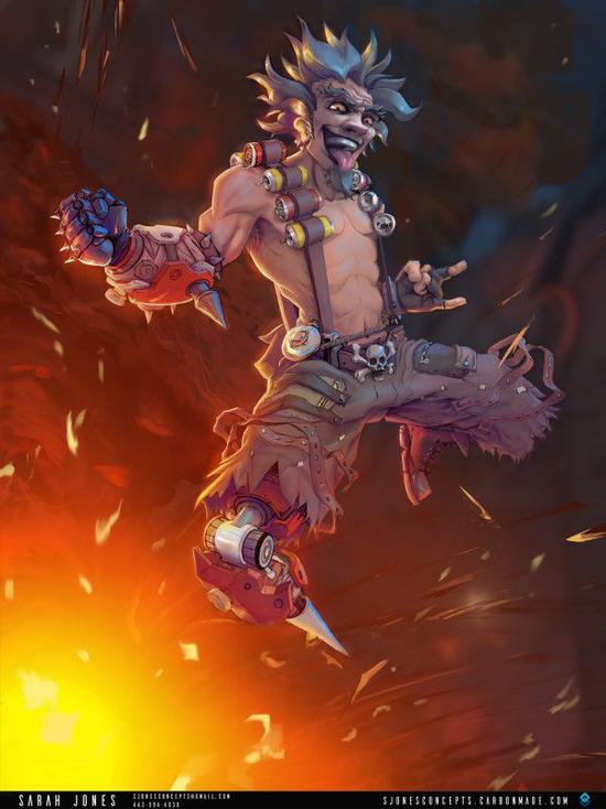 rock & roll!守望先锋玩家自制狂鼠摇滚巨星皮肤