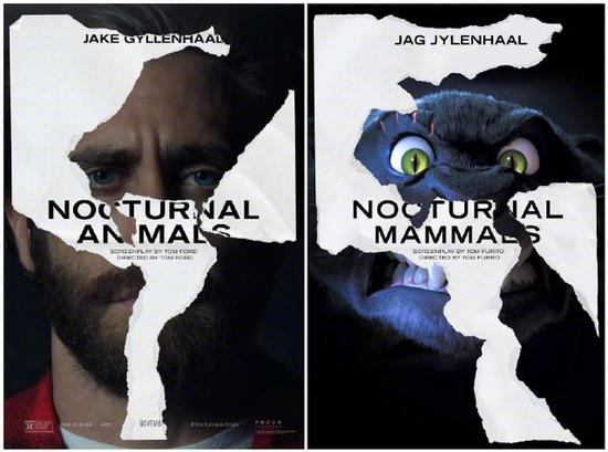 疯狂动物城致敬动物版海报