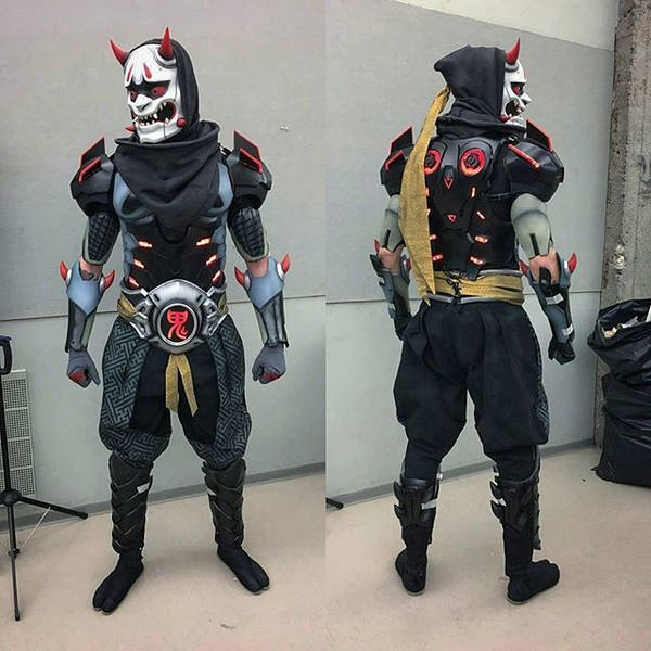 一个帅已经无法形容 守望先锋邪鬼源氏cos