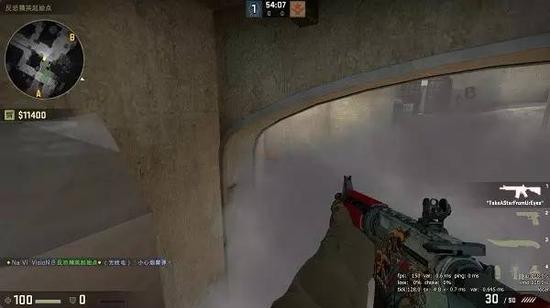 通常封上烟的敌人不会注意这两个点位