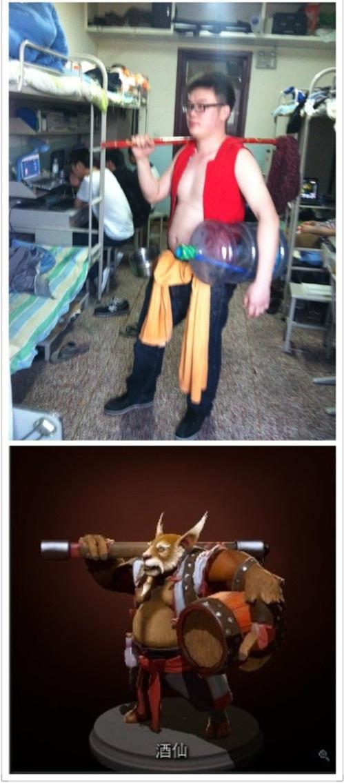 酒仙的COSPLAY也是深得精髓啊。