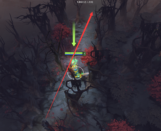 一塔旁边的树林多了一条小路