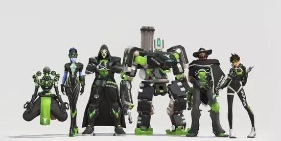 看上去质感很好的波士顿队皮肤配色