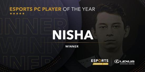 EA年度奖公布：Nisha获最佳PC选手奖