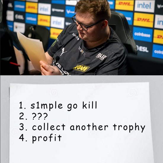 胖球的战术本：s1mple全杀，收集奖杯……