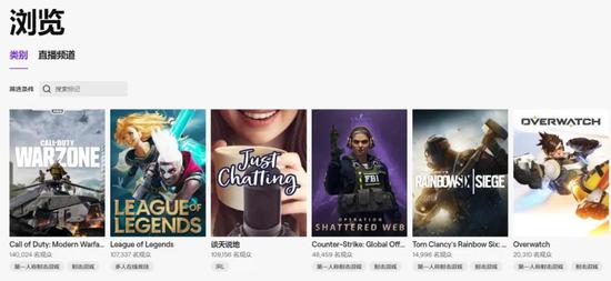 Twitch上，战区的热度居高不下