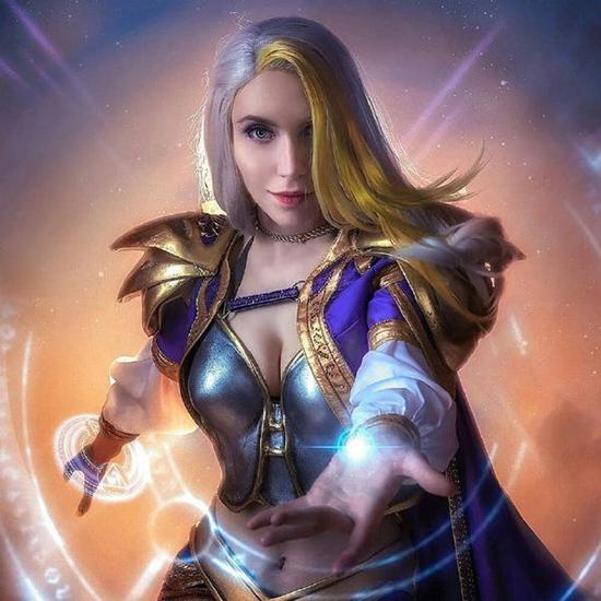 魔兽世界同人图海的女儿吉安娜祝大家新年快乐