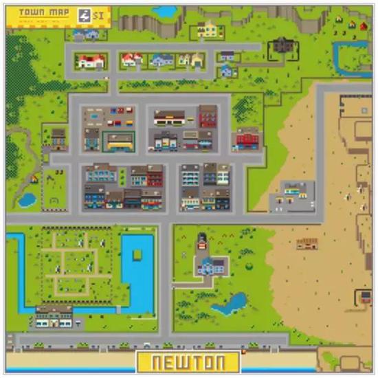 Newton小镇地图