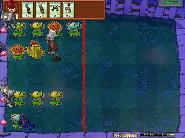 《植物大战僵尸》中的解谜关卡