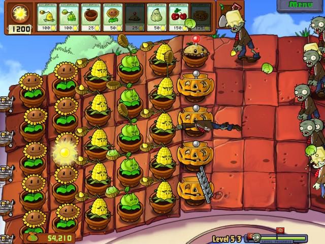 《植物大战僵尸》游戏场景
