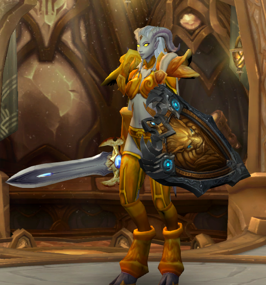 幻化:黄金色的光辉 光铸德莱尼帅气中透着性感