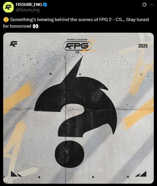 “FISSURE的幕后团队正在酝酿一些事情... 敬请期待明天的报道。”
