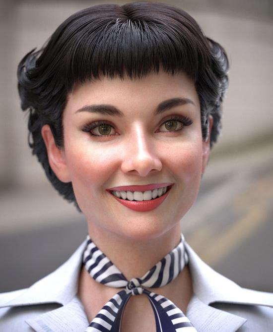 日本3d角色艺术家作品 美女形象逼真足以以假乱真