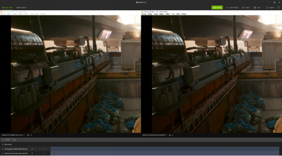 (左：RTX VLC关闭右：RTX VLC开启)
