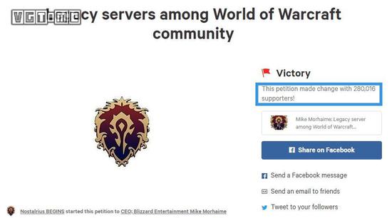 Change.org 上有 28 万名玩家支持 Nostalrius