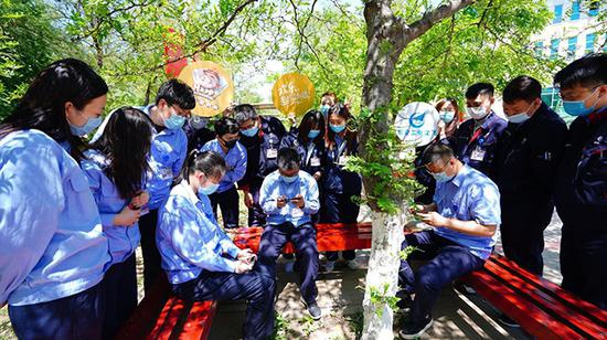 图注：沈阳飞机工业企业赛现场，欢乐全民赛为员工业余时间增添欢乐