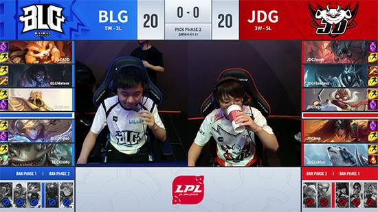 BLG：纳尔、塞拉斯、阿兹尔、EZ、塔姆。