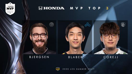 LCS公布三名MVP候选人：Bjergsen、Blaber、CoreJJ