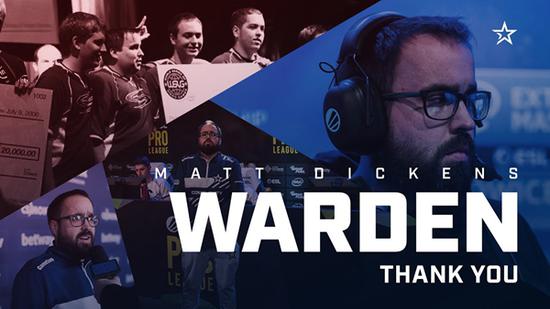 新的旅程coL战队经理教练Warden正式离队