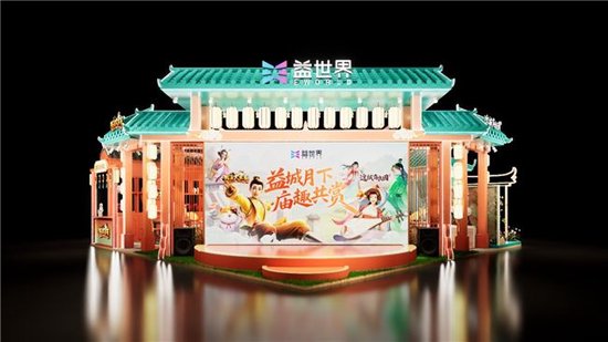 益世界展台示意图（以现场实景为准）